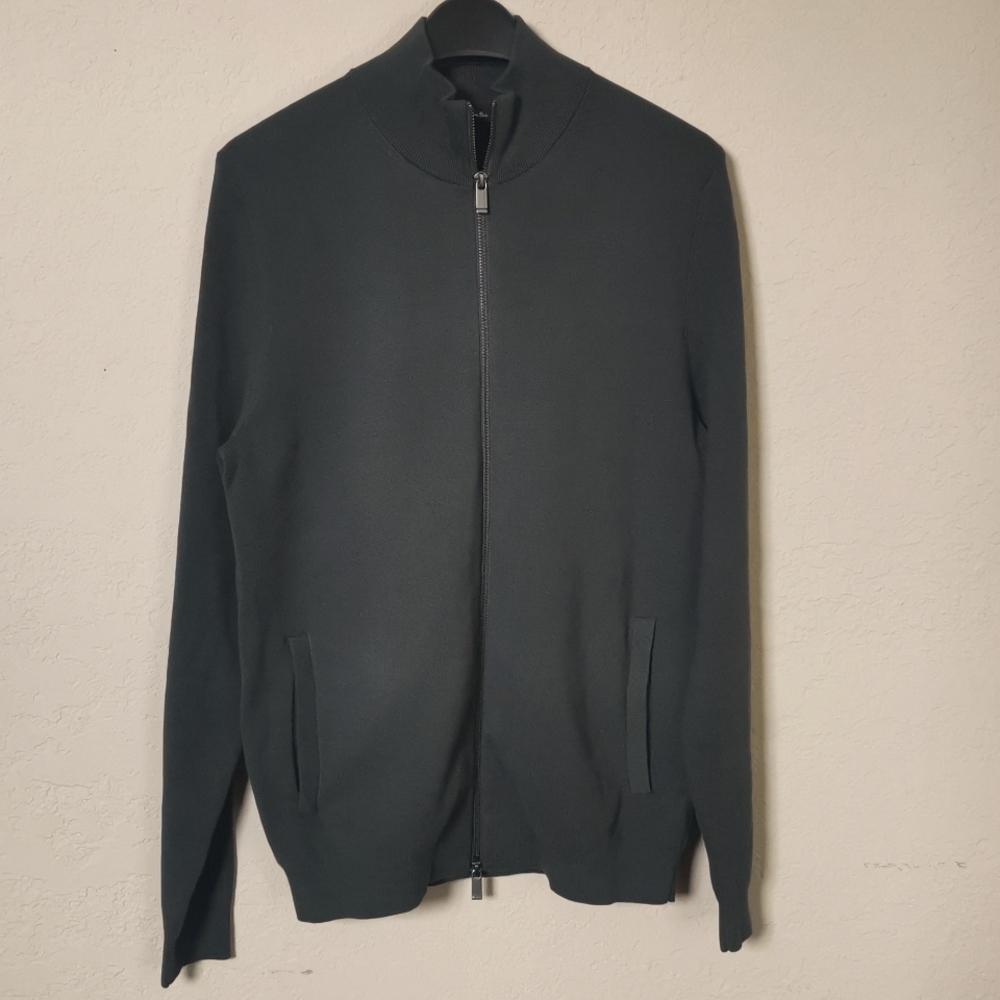 Knit cardigan with zip